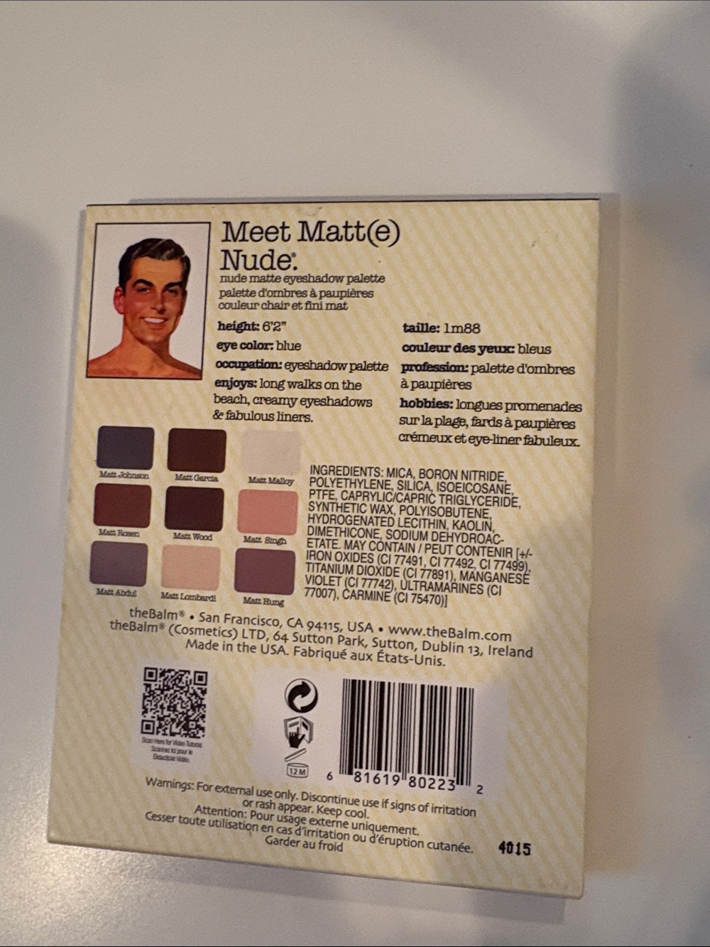 theBalm Meet Matt(e) Nude matte eyeshadow Palette - Picture 2 of 3